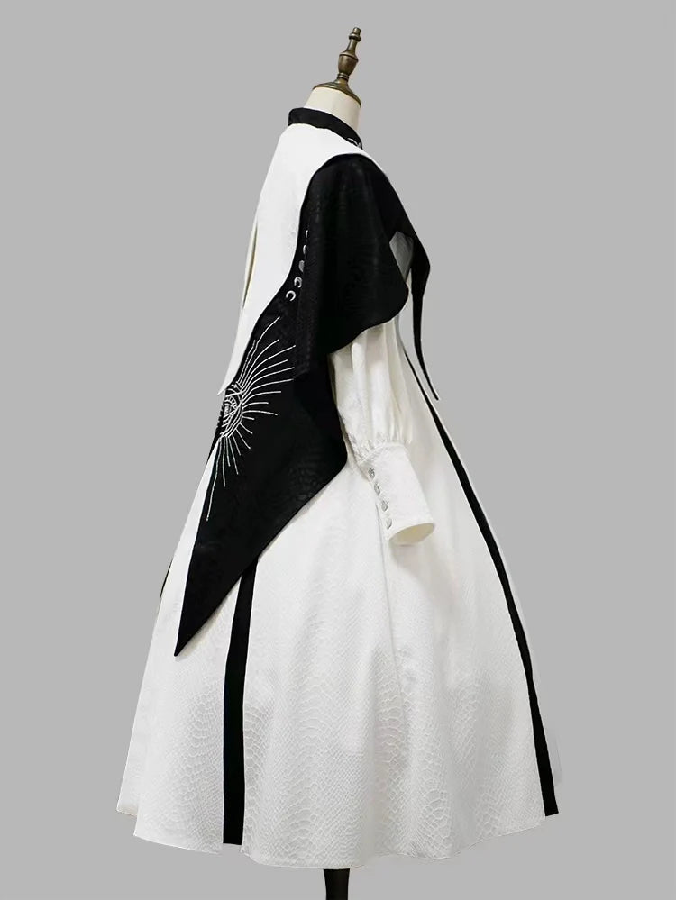 Morning mist and warbler - Dragon Scale - Gothic Lolita Jumper Dress Goth Coat