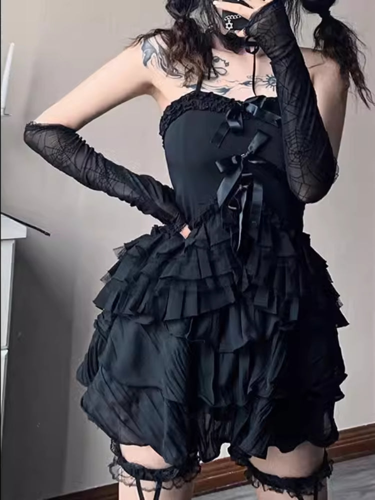 Sexy and slim ruffle cami top【s0000006228】