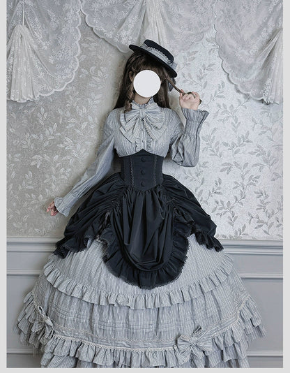 Alice Girl - Duke of Victoria - Classic Lolita Striped Blouse