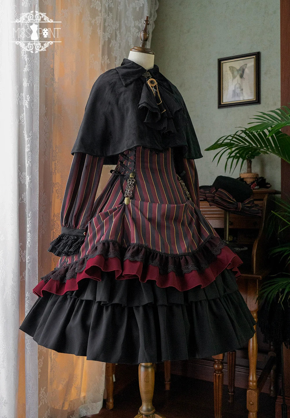 Miss Point - Perintz Manor - Gothic Lolita OP Long Sleeve Retro Lolita Dress