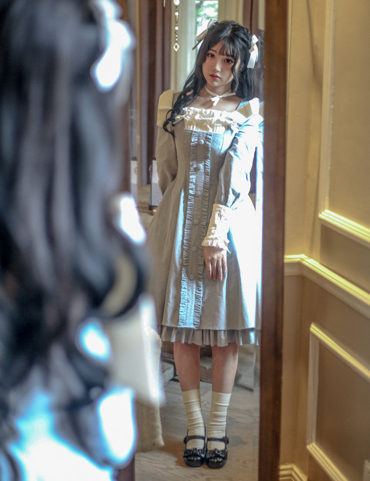 Sweet Wood - Annie's Gift - Elegant Velvet Lolita OP Dress