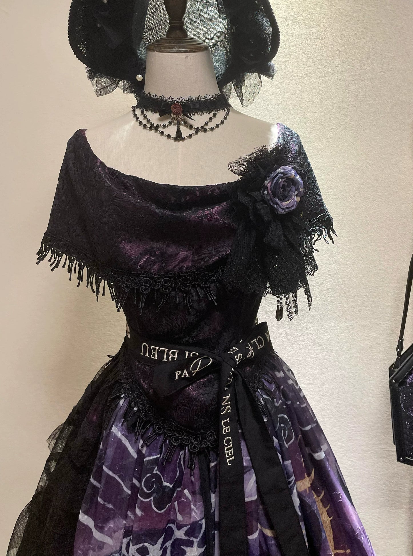 Krncrlo - Laocoon - Gothic Lolita SK Suit With Purple Snake & Apple Print