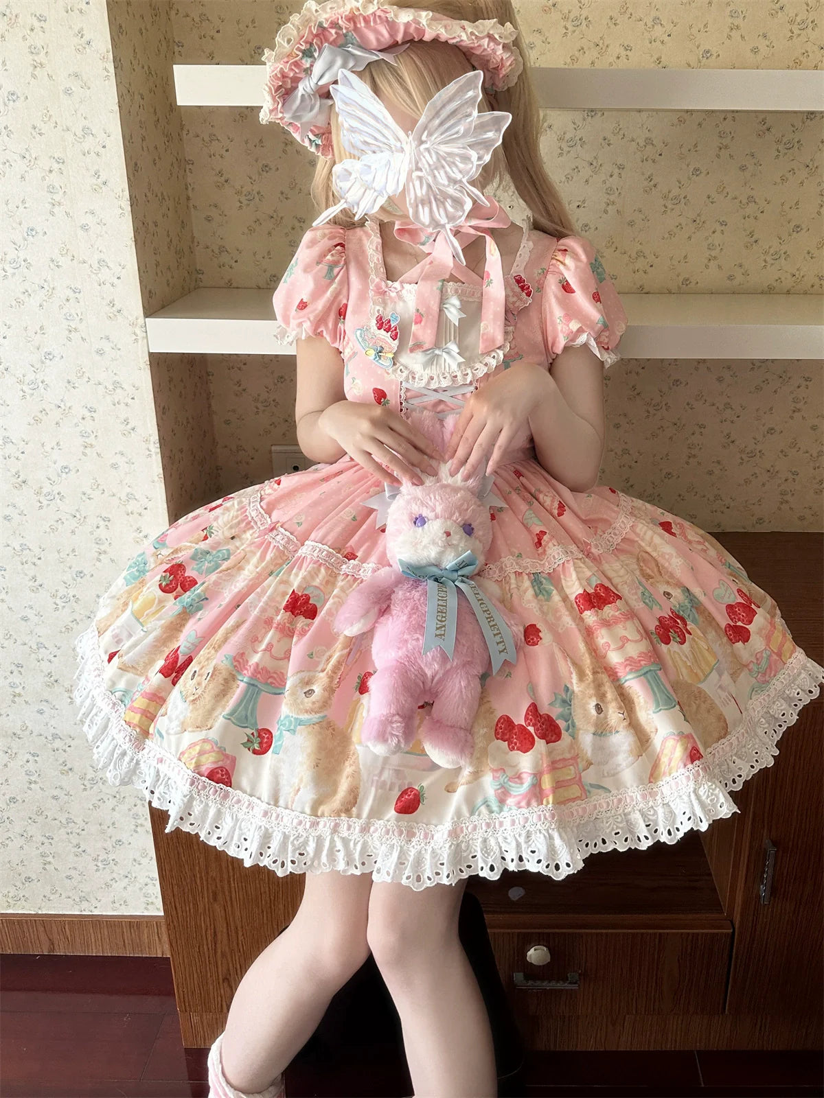 Dark Star Island - Honey Bunny Cake - Sweet Lolita JSK/OP/Strap SK/Shirt