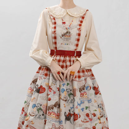 MIST - Sweet Lolita Blouse Doll Collar Lolita Shirt With Bubble Sleeve