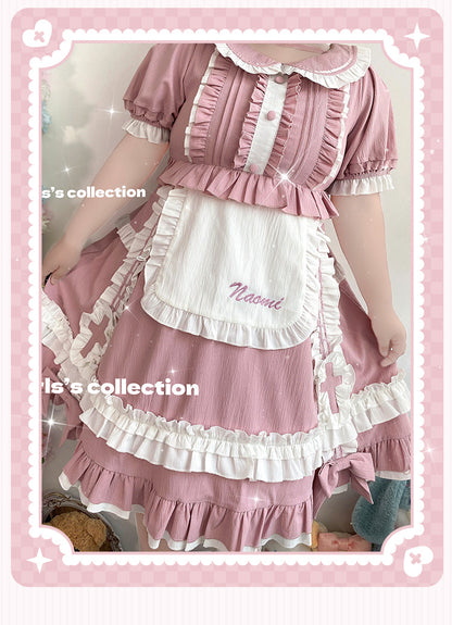 Niu Niu - Plus Size Lolita Nurse Summer OP Dress
