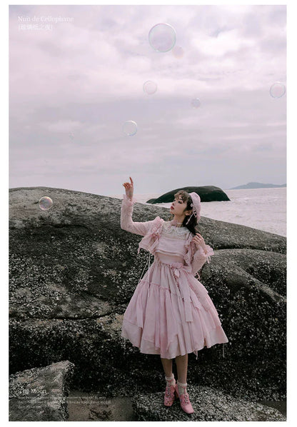 Nuit De Cellophane - A Thousand Moonfalls - Elegant Lolita JSK Dress Thin Cardigan