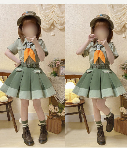 Piggy Bun - Bunny Trip - Retro Cute Green Accessories