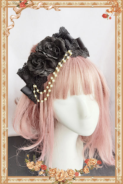 Infanta - Rose Sanctuary - Gothic Lolita Bonnet