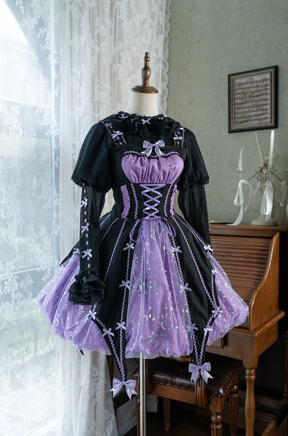 Lemon Honey - Halloween Gothic Lolita Jumper Dress, Pumpkin-inspired Dress