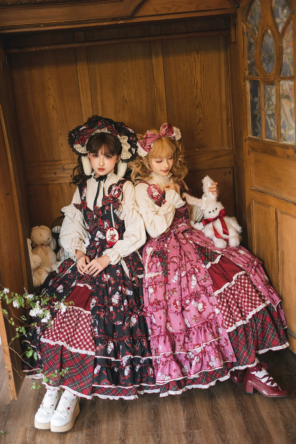 Miss Point - Forest Berry Bunny - Sweet Lolita JSK Elegant Bunny Print Dress
