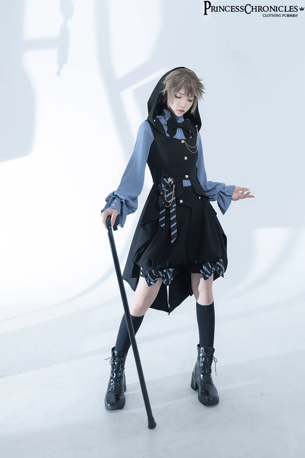 Princess Chronicles - Narrative Rule - Ouji Lolita Shorts Set, Long Vest