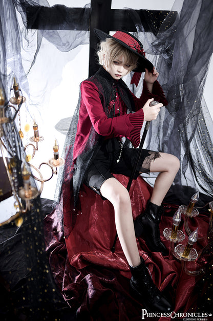 Princess Chronicles - Floating Phantom - Gothic Ouji Lolita Sheer Cape