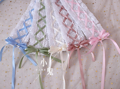 Xiaogui - Japanese Style Sweet Lolita Lace Headband Multicolors
