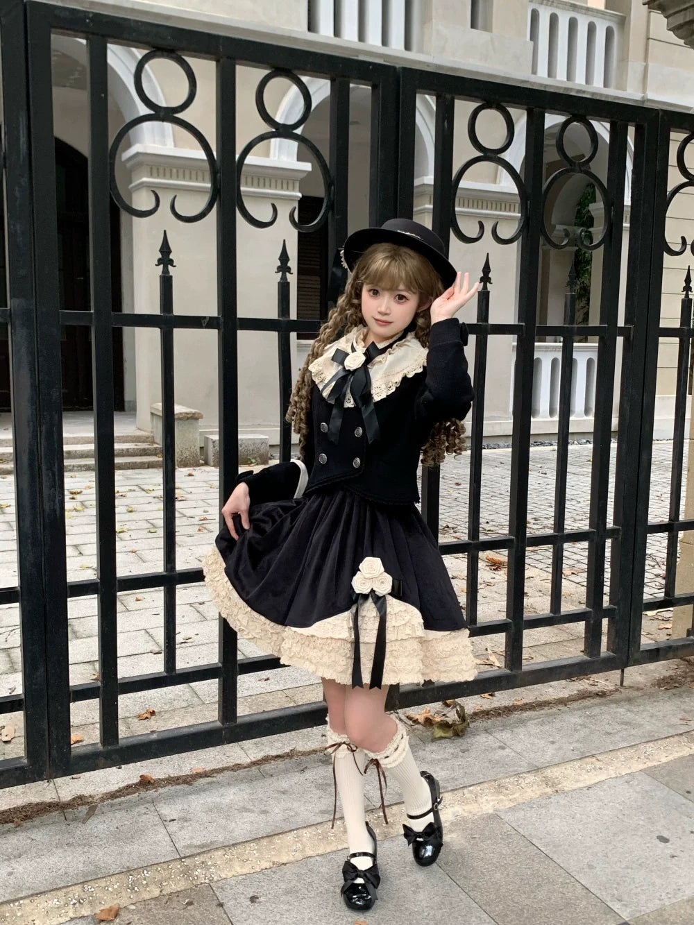 LeMiroir - Winter Solstice - Elegant Lolita Winter Short Coat & SK