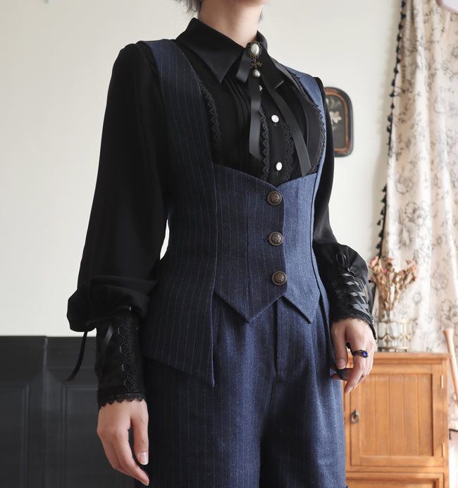 Forest Song - Griffin's Appointment - Vintage Lolita Vest Swallow Tail Vest