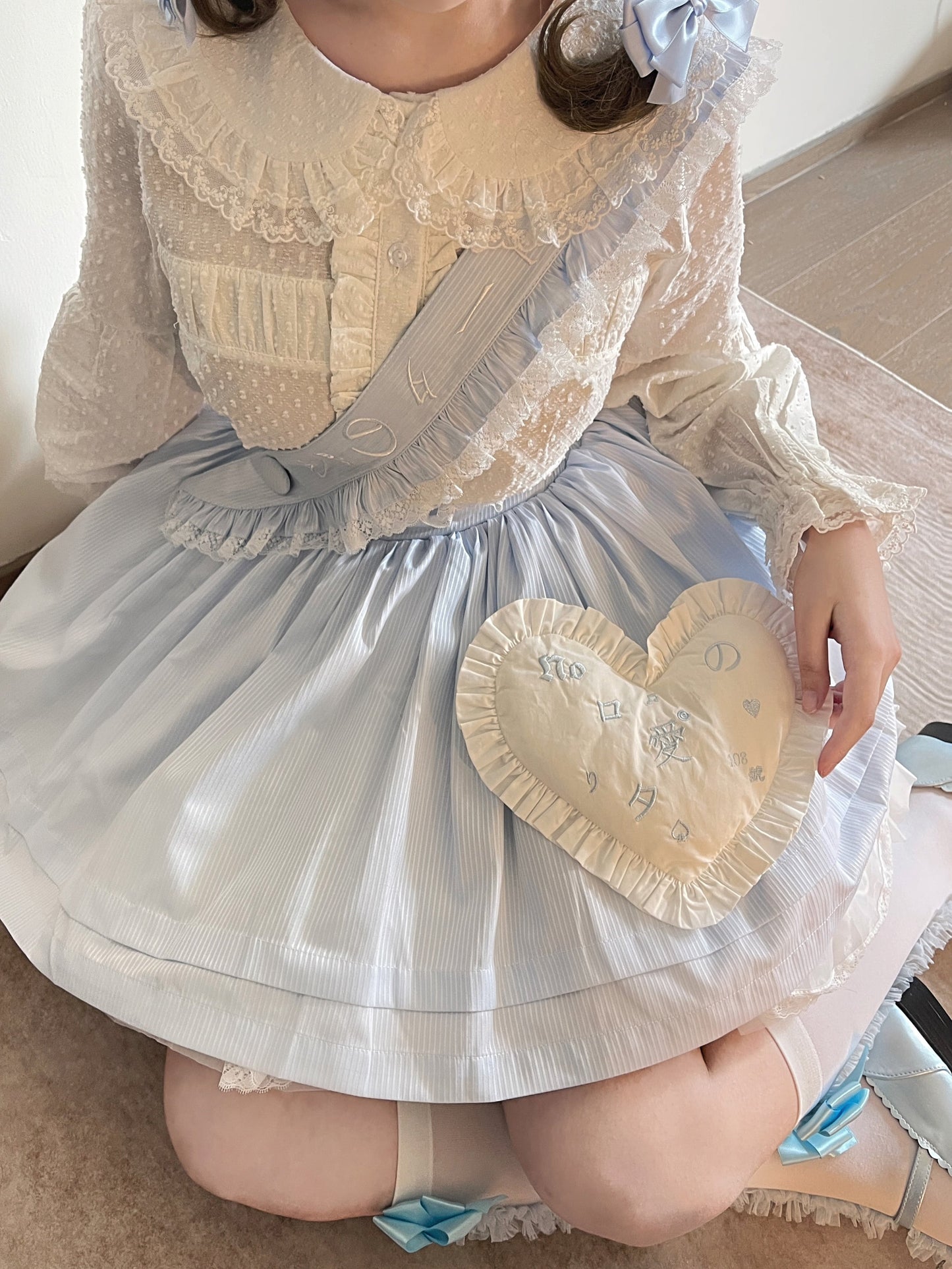 MIST - Tianmi - Sweet Lolita Blouse Long Sleeve Doll Collar Thin Shirt