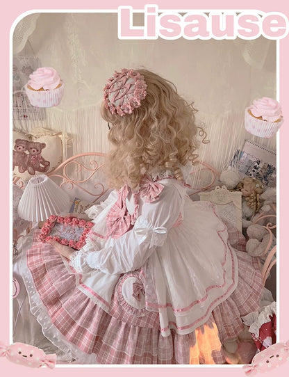 Half Sweet Lolita - Sweetheart Rescue - Sweet Lolita Dress Pink Lolita JSK Dress