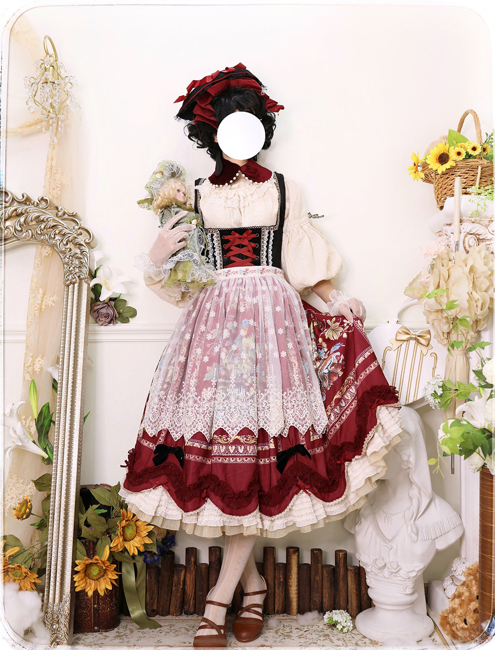 Miss Point - Rich Hymn - Lolita Bavarian Cotton Embroidered Blouse