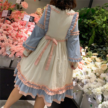 Niu Niu - Plus Size Lolita Dress Oversized OP, Long Sleeve