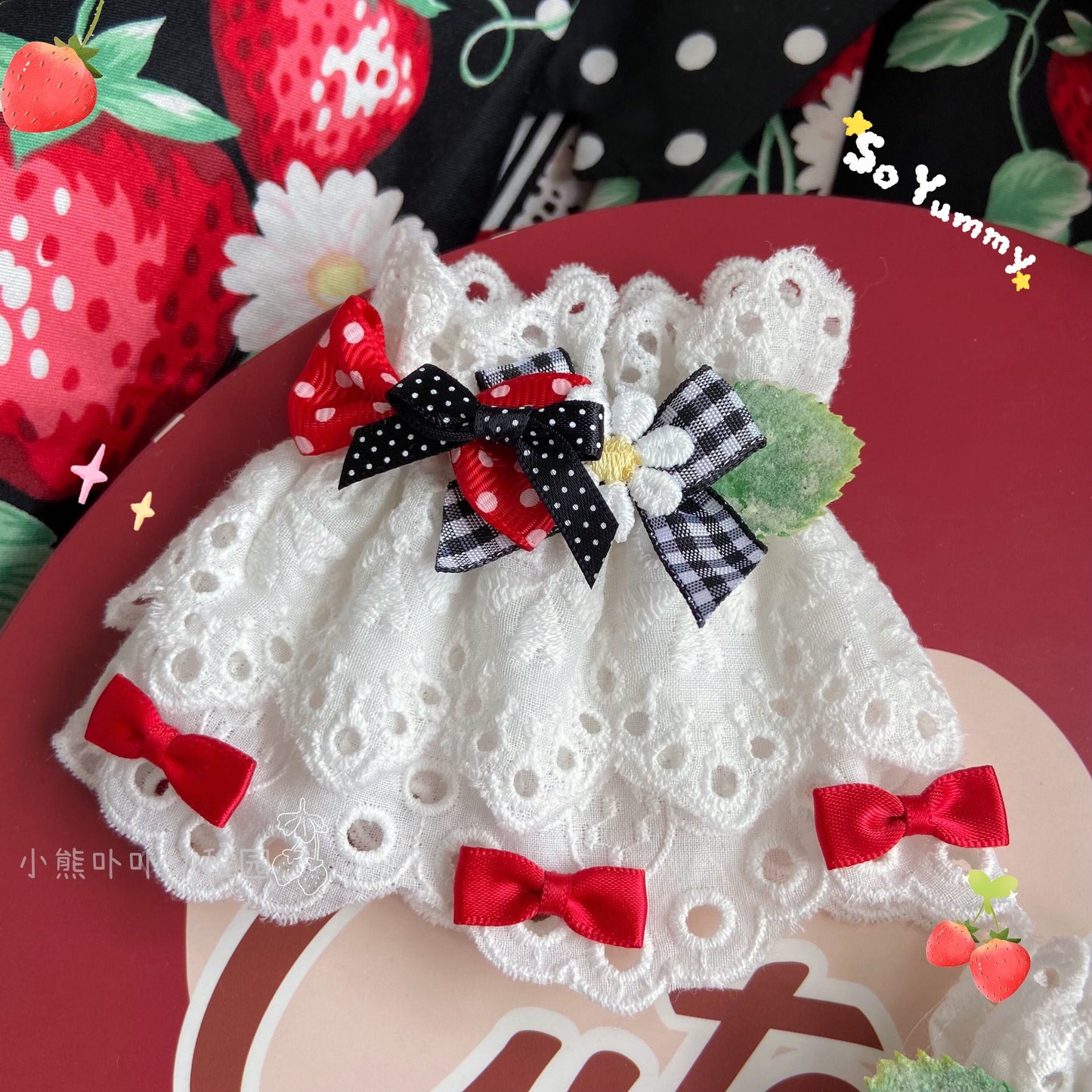 Bear Doll - Original Cute Lolita Bow Cuffs