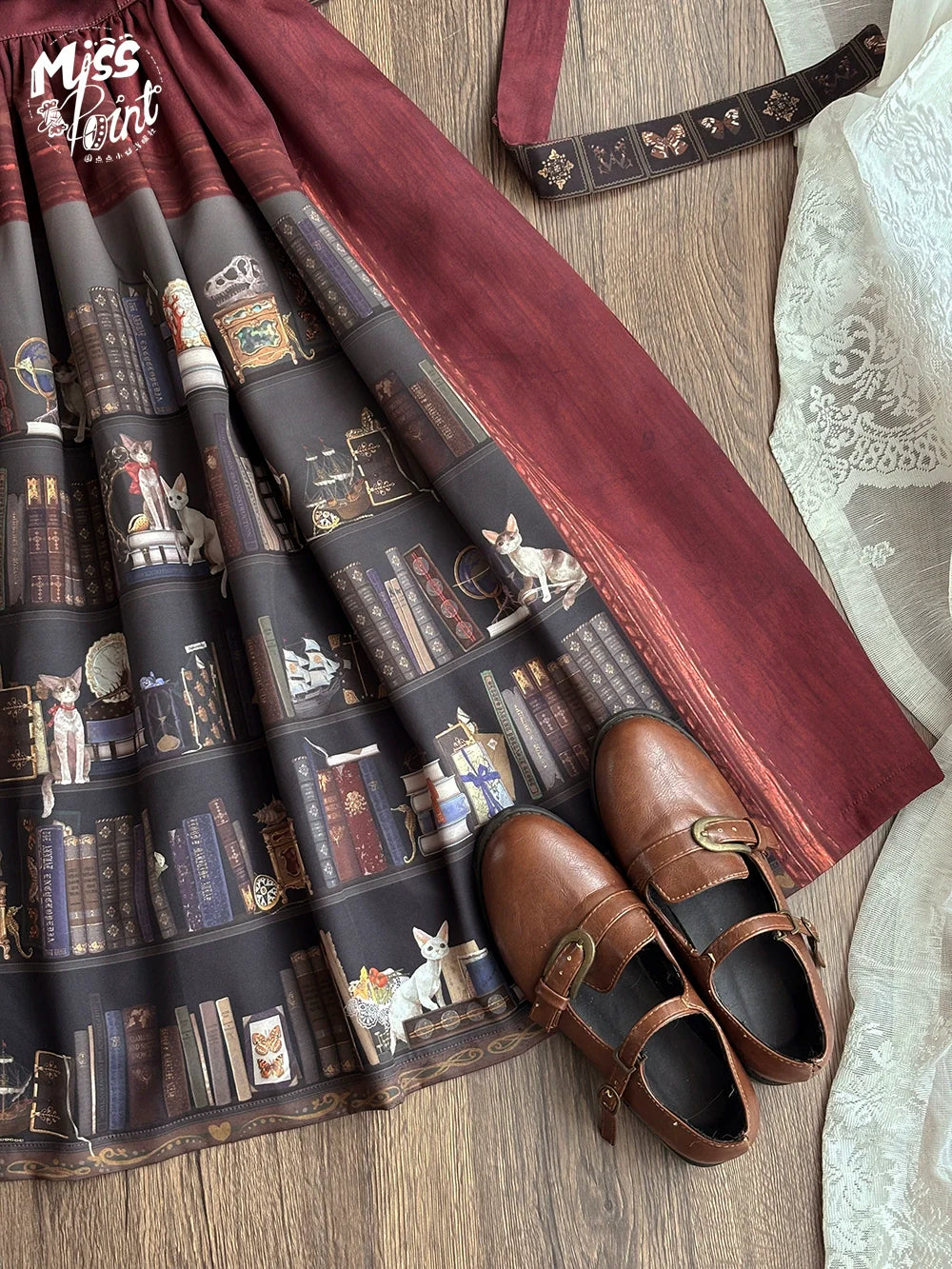 Miss Point - German Bookshelf - Classic Lolita Printed JSK Dress