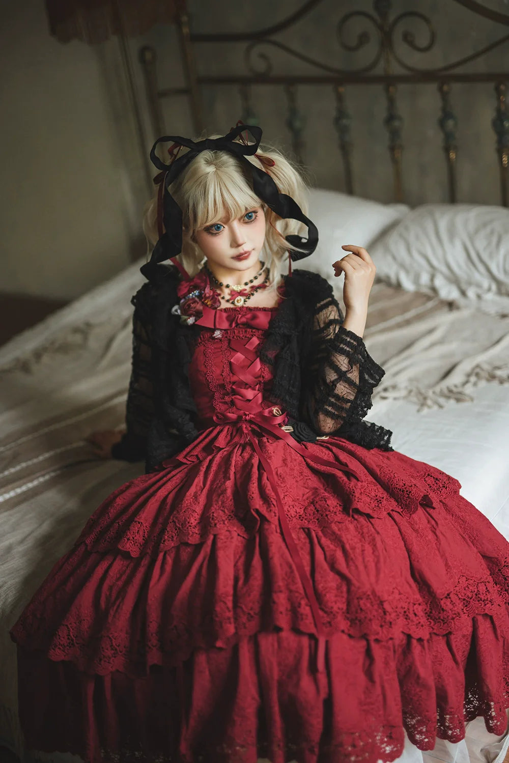 Miss Point - Forest Waltz - Classic Lolita Tiered Skirt Multi-layer Embroidered SK