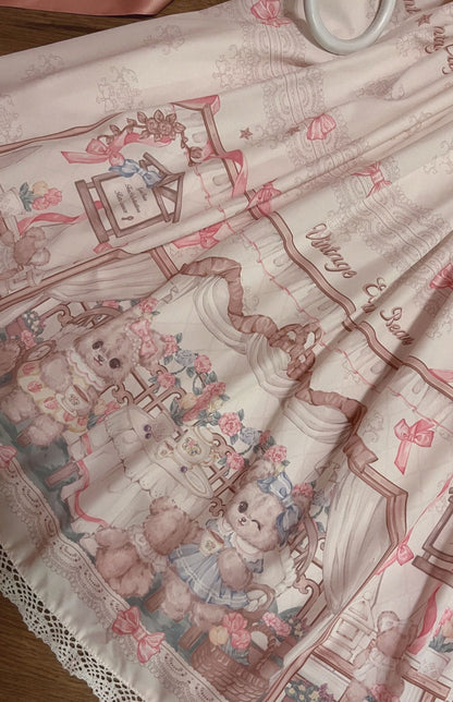 Sugar Girl - Bear Tea Party - Sweet Lolita JSK and Headdress