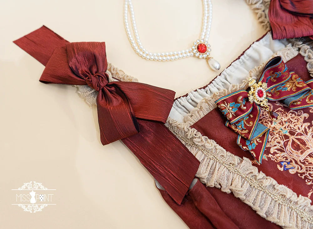 Miss Point - Kaleidoscope - Retro Lolita Dress Oil Painting Print JSK Dress Customized