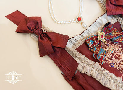 Miss Point - Kaleidoscope - Retro Lolita Dress Oil Painting Print JSK Dress Customized