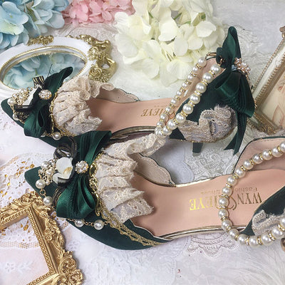One Night - Pointy Toe Wedding Bride Lolita Heels