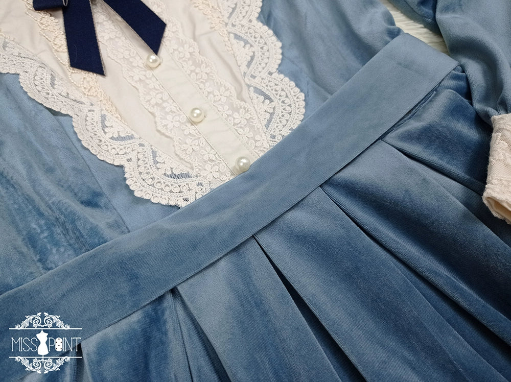 Miss Point - Customized Lolita Dress Vintage Elegant Velvet OP Dress