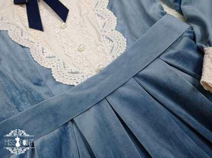 Miss Point - Customized Lolita Dress Vintage Elegant Velvet OP Dress