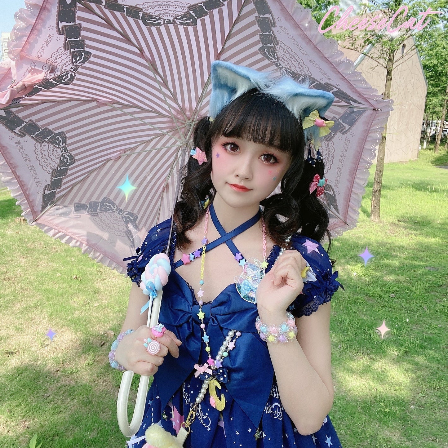 Cheese Cat - Buling Crystal Summer LolitaSweet Bracelet