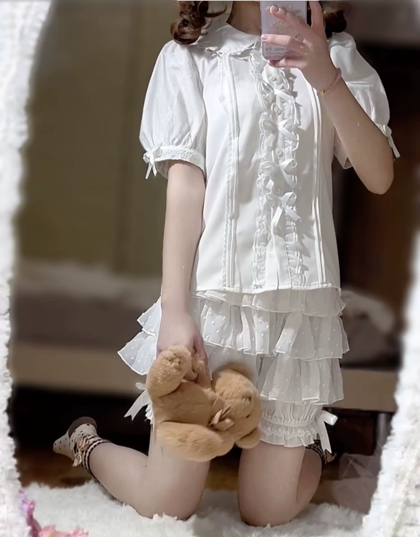 DMFS - Daily Lolita Bloomers Lace Cake Pants for Summer Wear