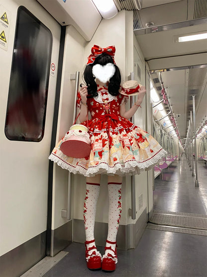 Dark Star Island - Honey Bunny Cake - Sweet Lolita JSK/OP/Strap SK/Shirt