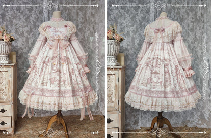 Garden Cat - Sunset Realm Lolita Bride Gorgeous OP FS