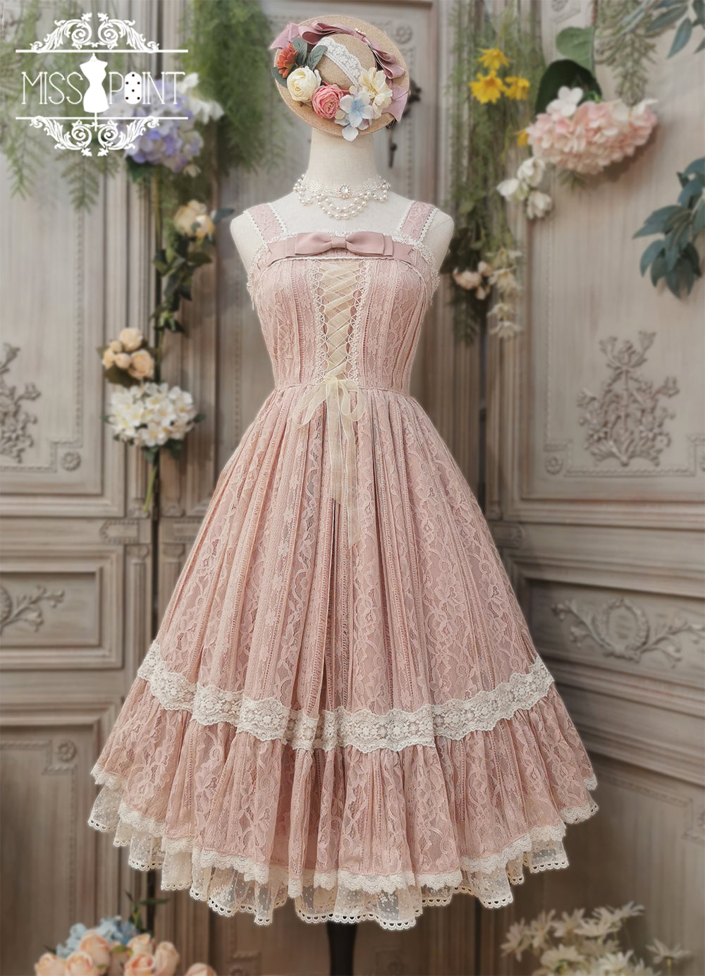 Miss Point - Woody Rose - Retro Classic Lolita JSK
