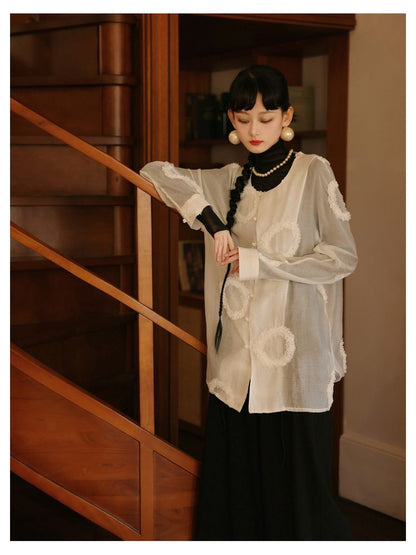 Elastic waist wide-leg pants 【s0000001623】