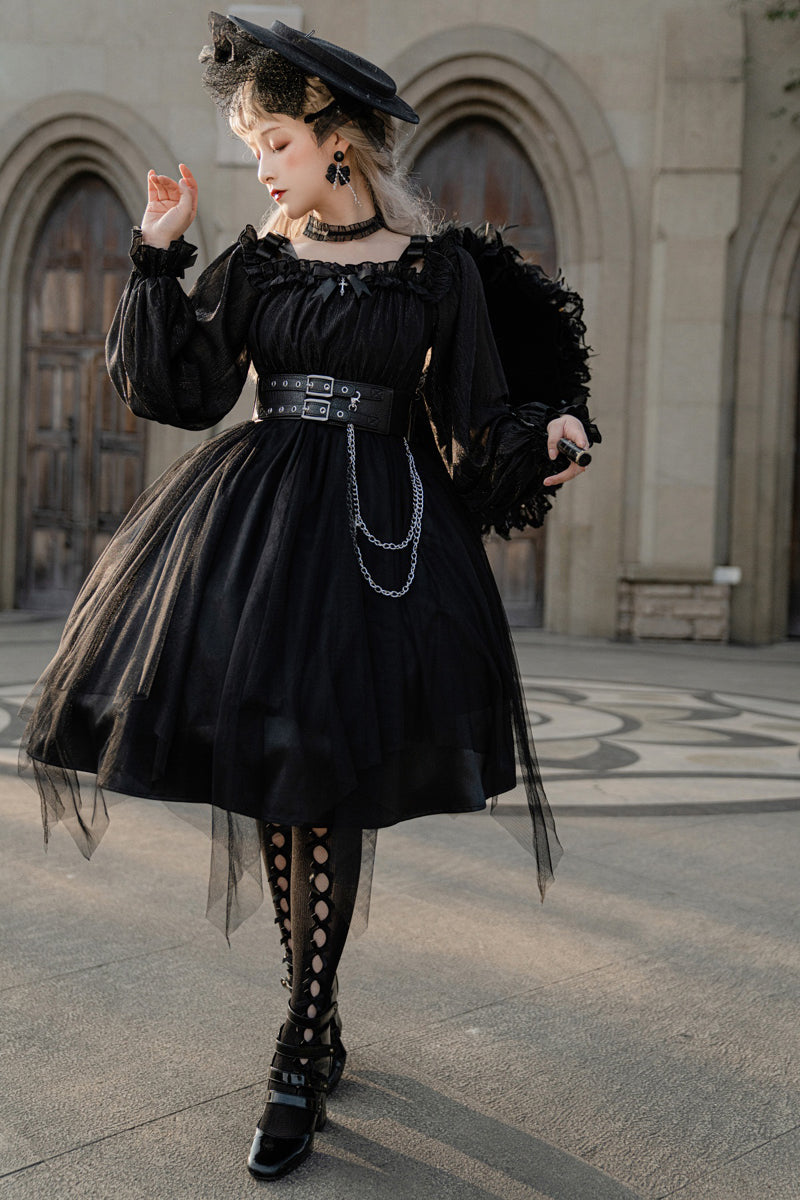 Your Princess - Gothic Lolita High Waist Black Dress