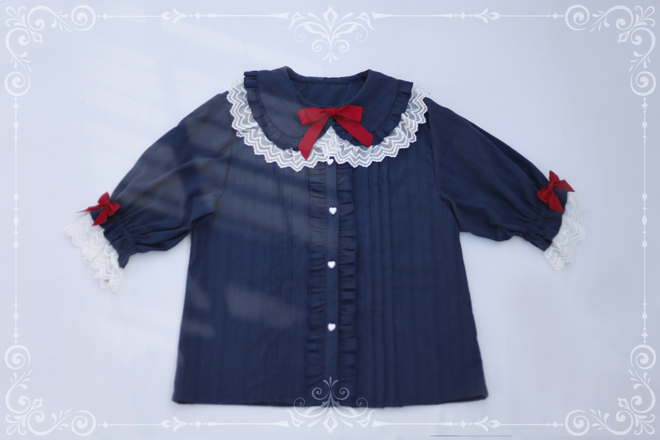 MIST - Sweet Lolita Golilla Short Sleeve Shirt