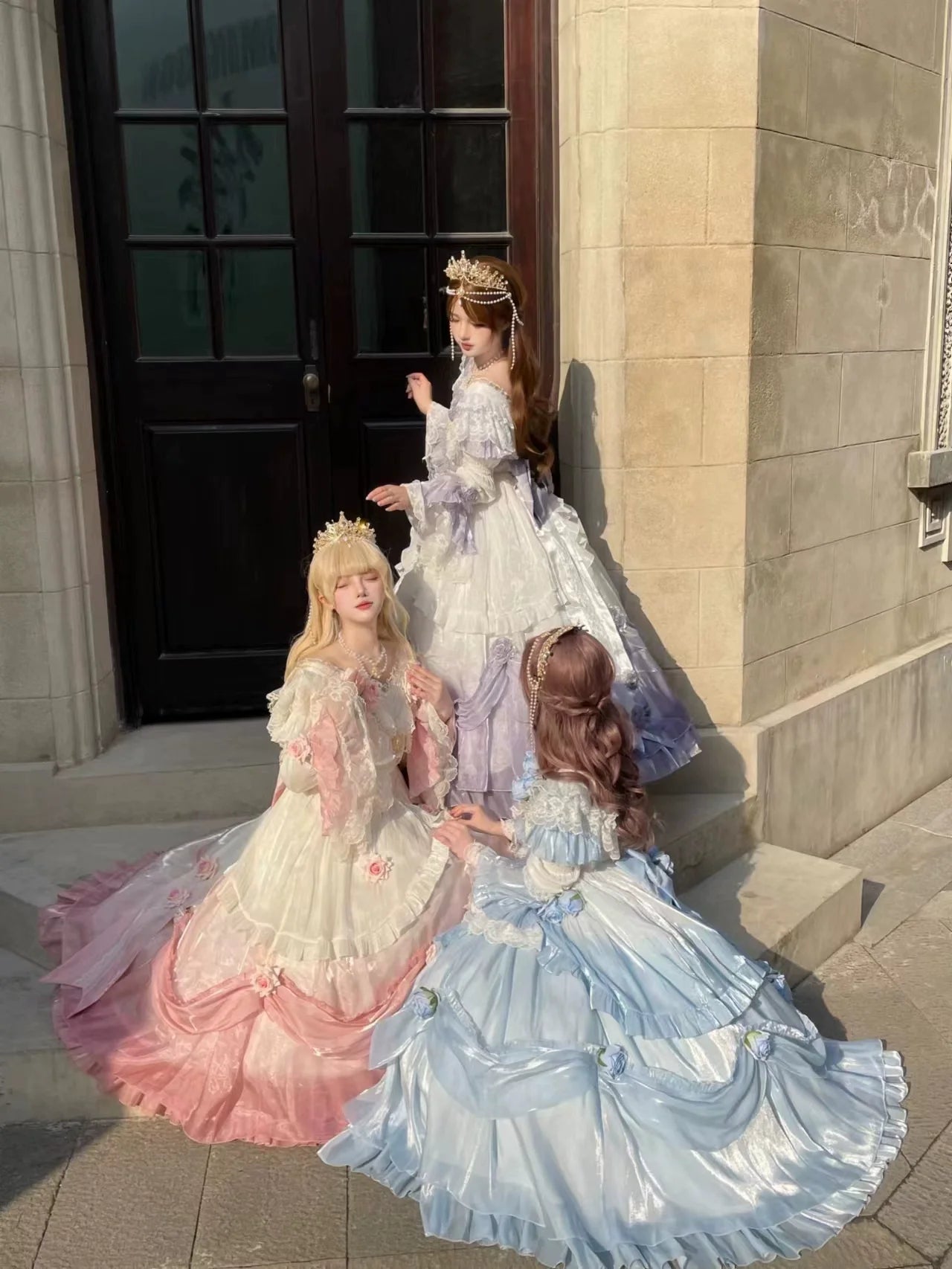 Meowing and fruity - Tana Manor - Classic Lolita OP Dress, Floral Decoration