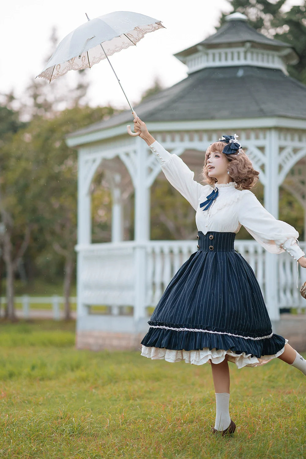 Miss Point - Rose Doll - Elegant Lolita Mutton Sleeve Blouse