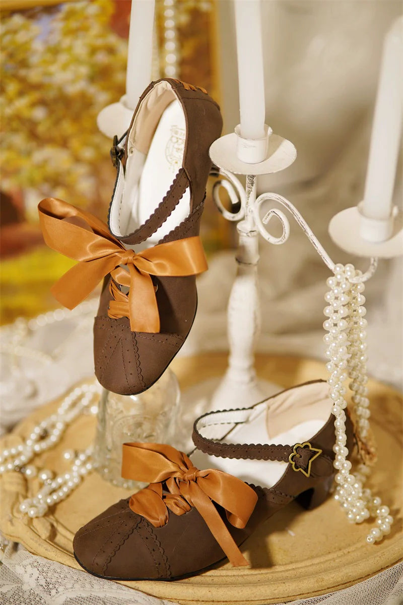 MR.Qiutian - Pictorial Girl - Han Lolita Shoes Retro Lolita Chinese Style Shoes