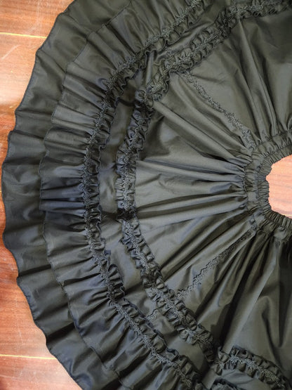 WangYan&Summer - Cotton Lolita Embroidered Petticoat, Rose Hem