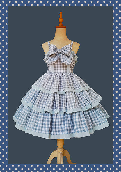 Infanta - Cloth Cat - Kawaii Lolita JSK Multi-Color Tiered Ruffles Dress