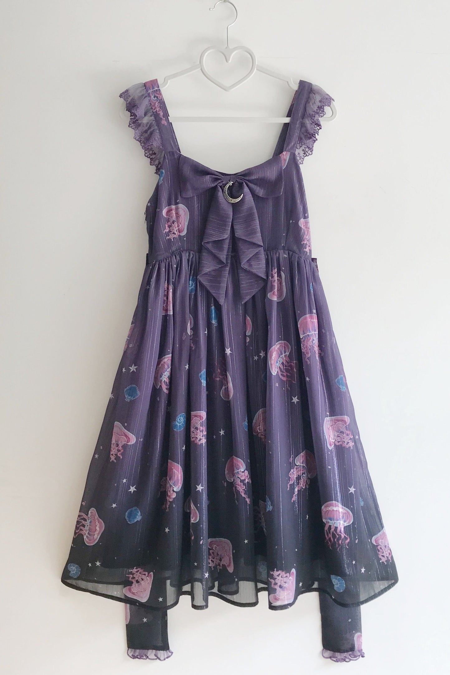 LilithEye - Jellyfish Meteor - Chiffon Fairy Jellyfish Printed Lolita JSK