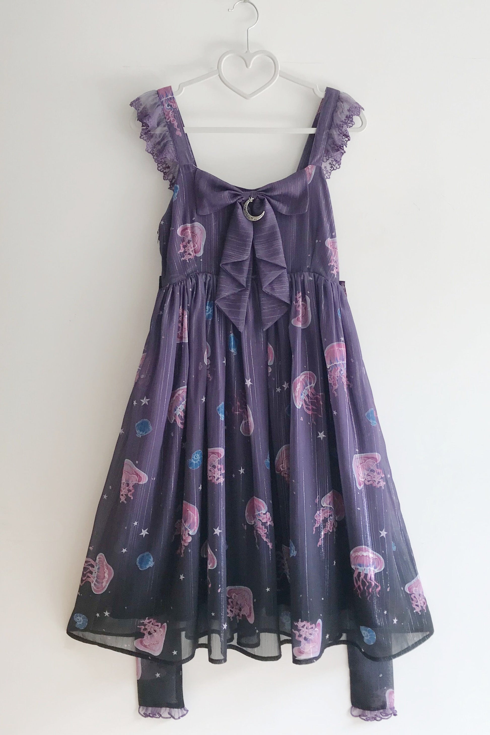 LilithEye - Jellyfish Meteor - Chiffon Fairy Jellyfish Printed Lolita JSK