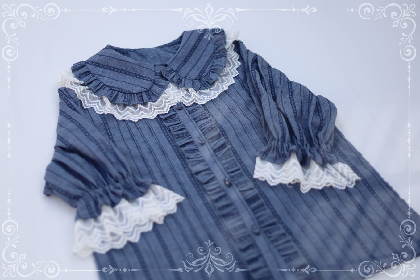 MIST - Sweet Lolita Golilla Short Sleeve Shirt