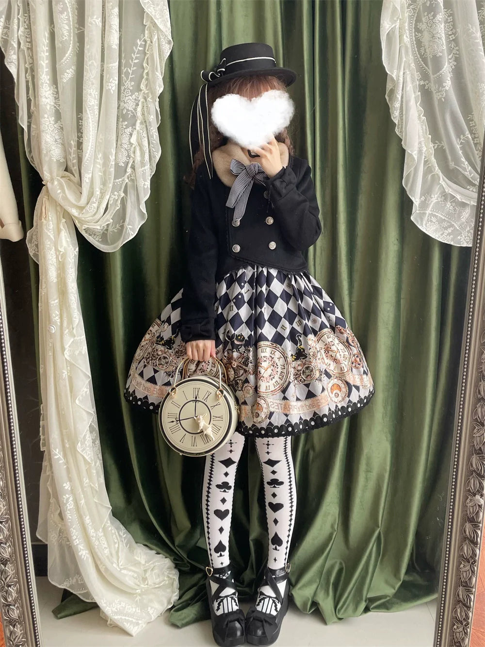 LeMiroir - Winter Solstice - Elegant Lolita Winter Short Coat & SK