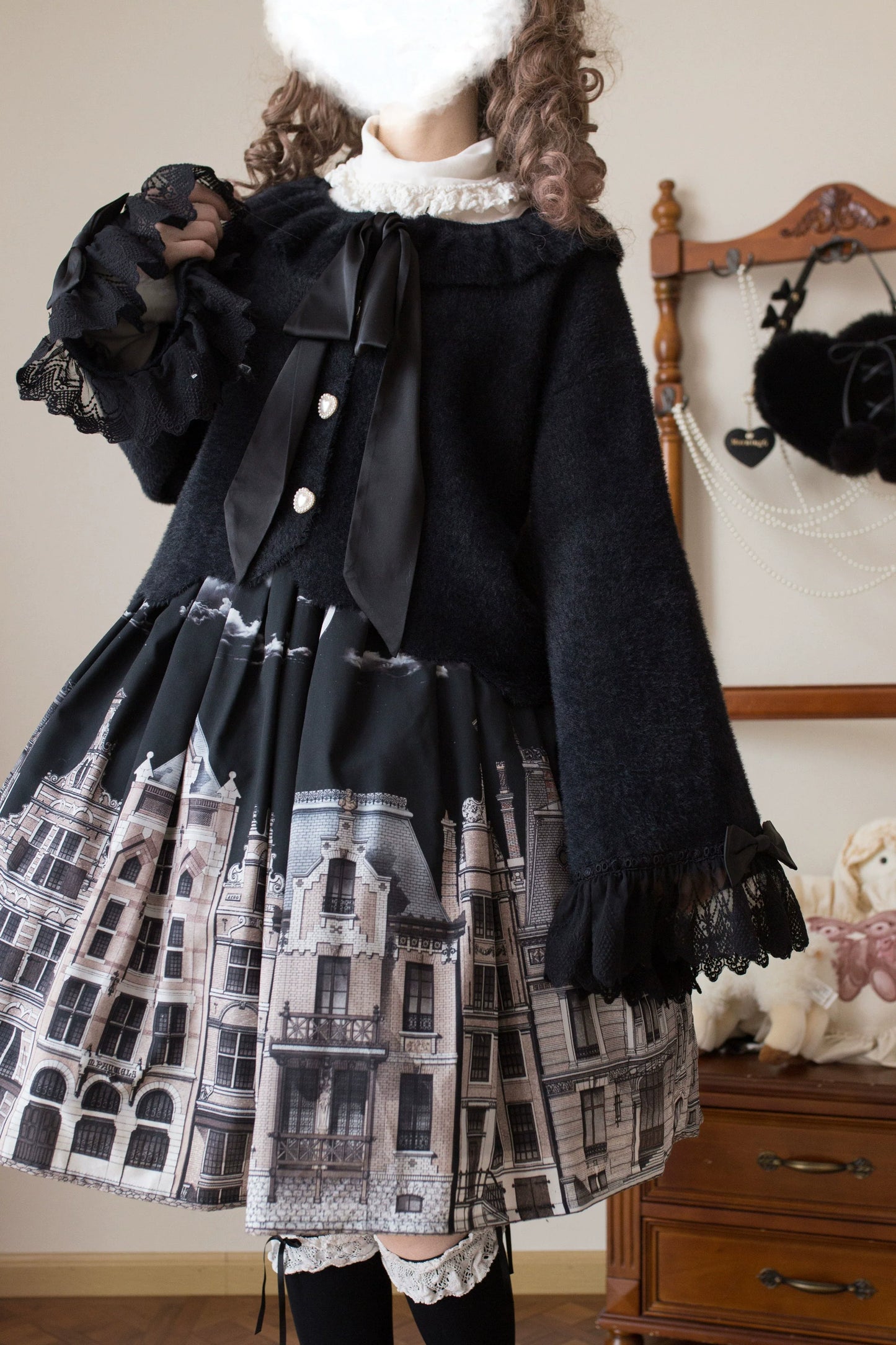 MIST - Qian's Letter - Sweet Lolita Sweater Winter Cardigan Coat
